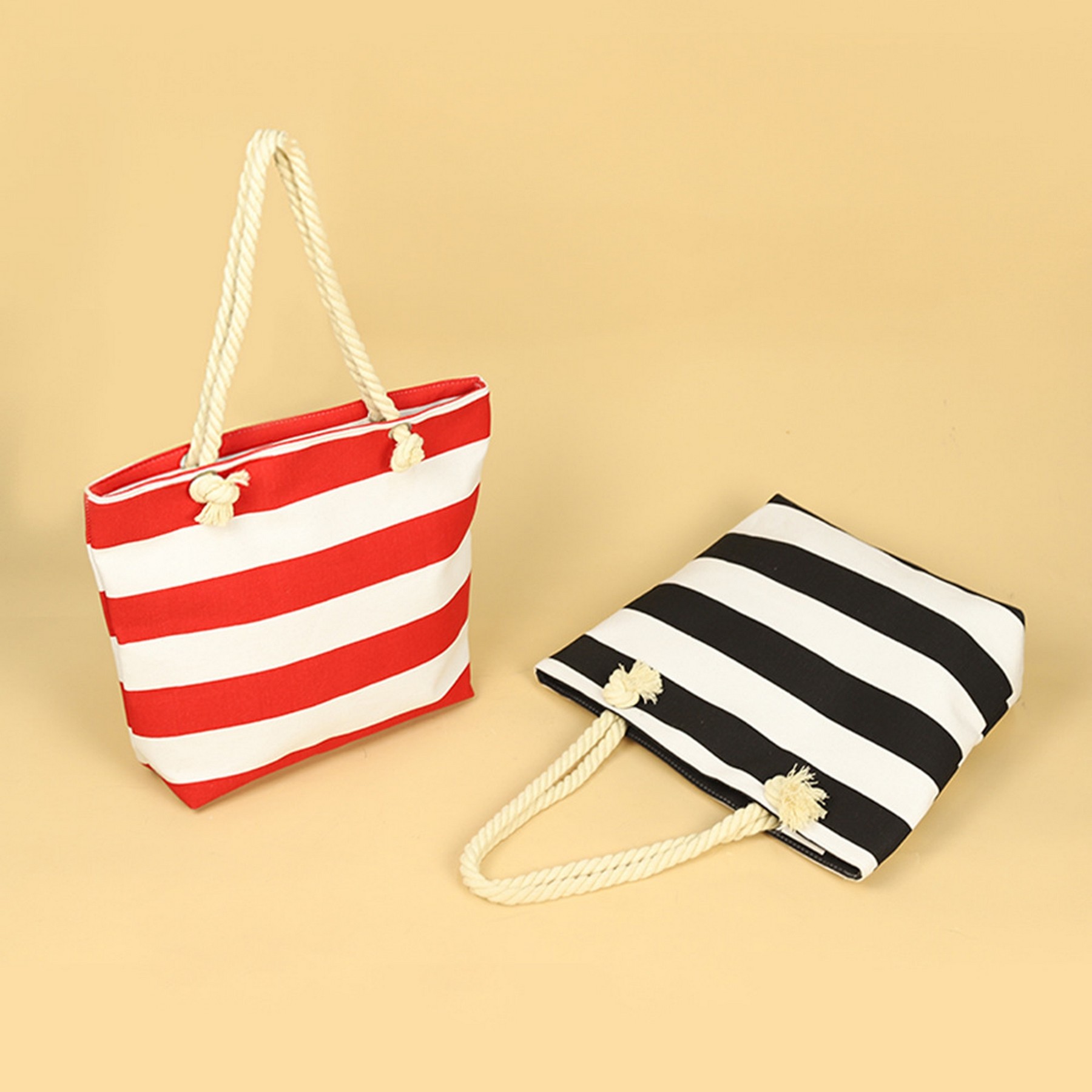 Canvas Beach Tote Handbag, custom tote bag with logo imprint 7