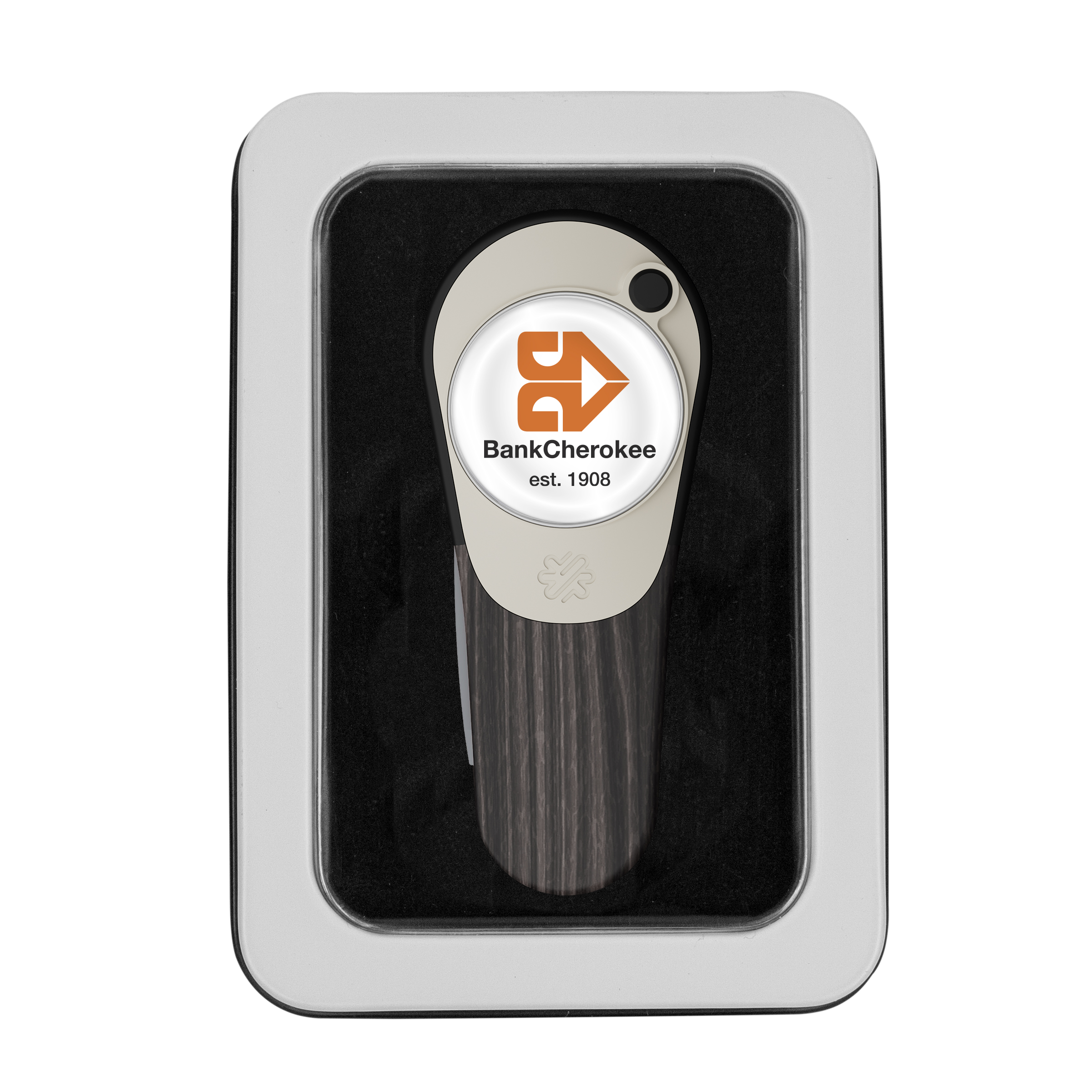 Pitchfix Woodie Golf Divot Repair Tool in Window Tin 9