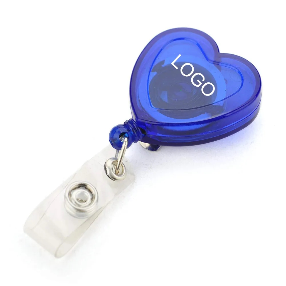 Heart Shape Retractable Badge Holder 3