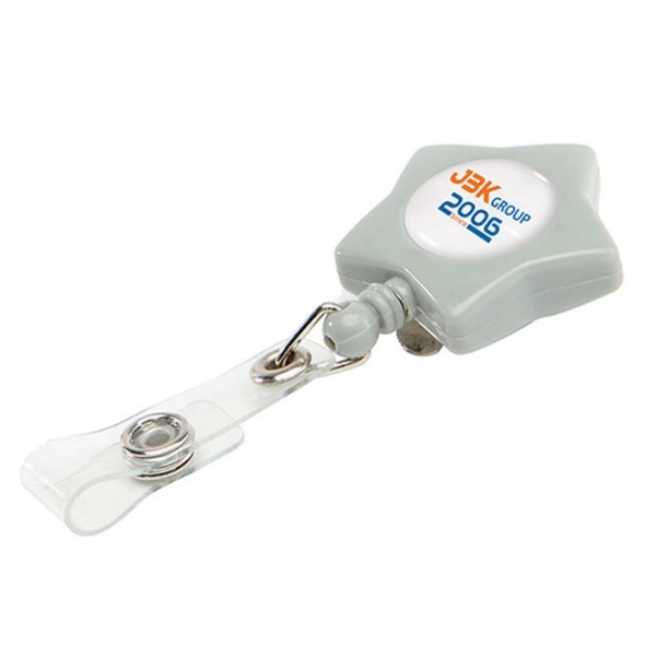 Star Shaped Retractable Badge Holder 1