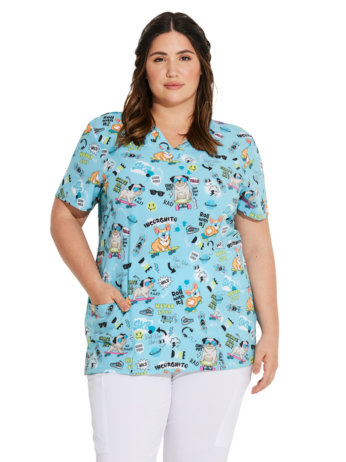 EDS Prints Women's V-Neck Print Top