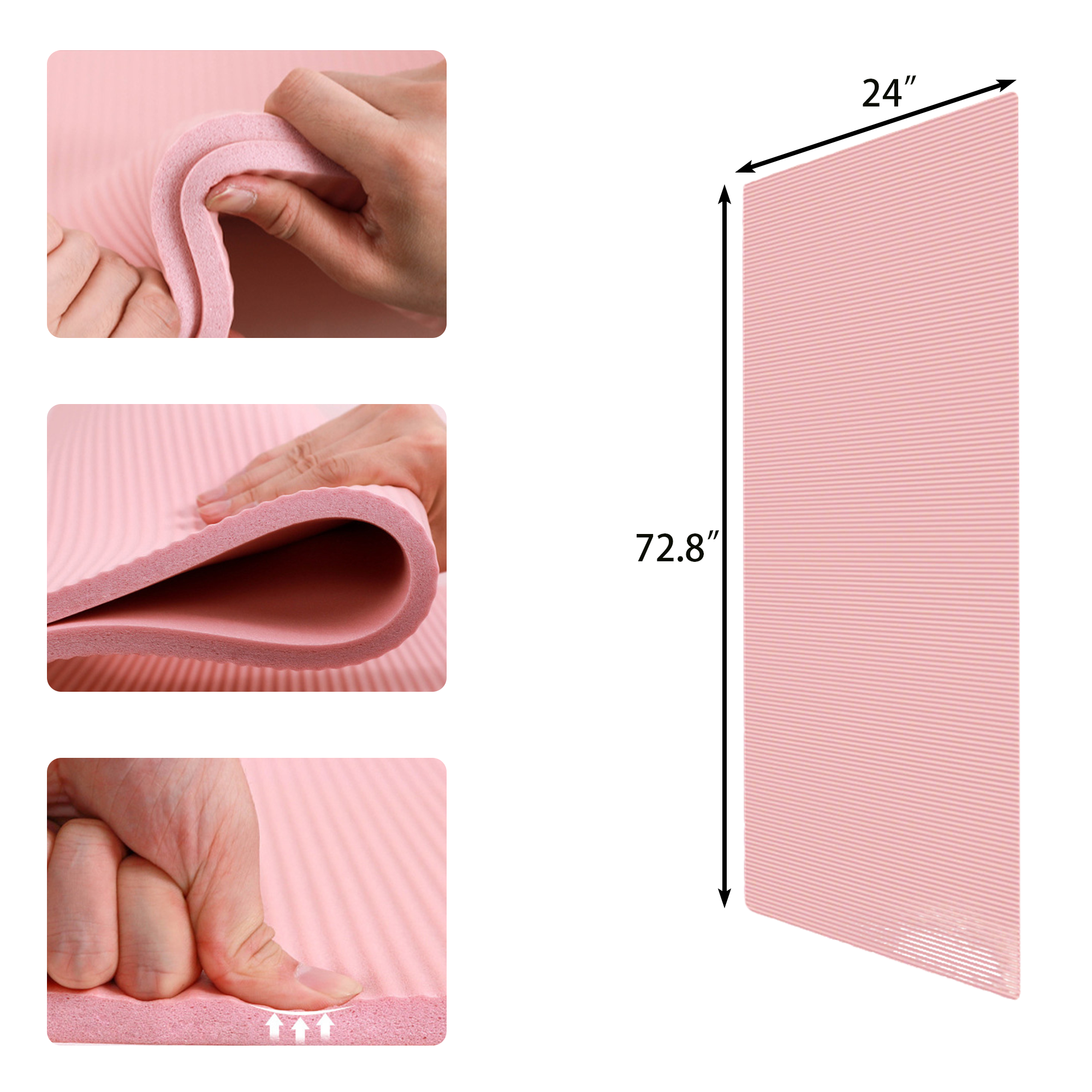 NBR Yoga Mat For Exercise And Stretching 4