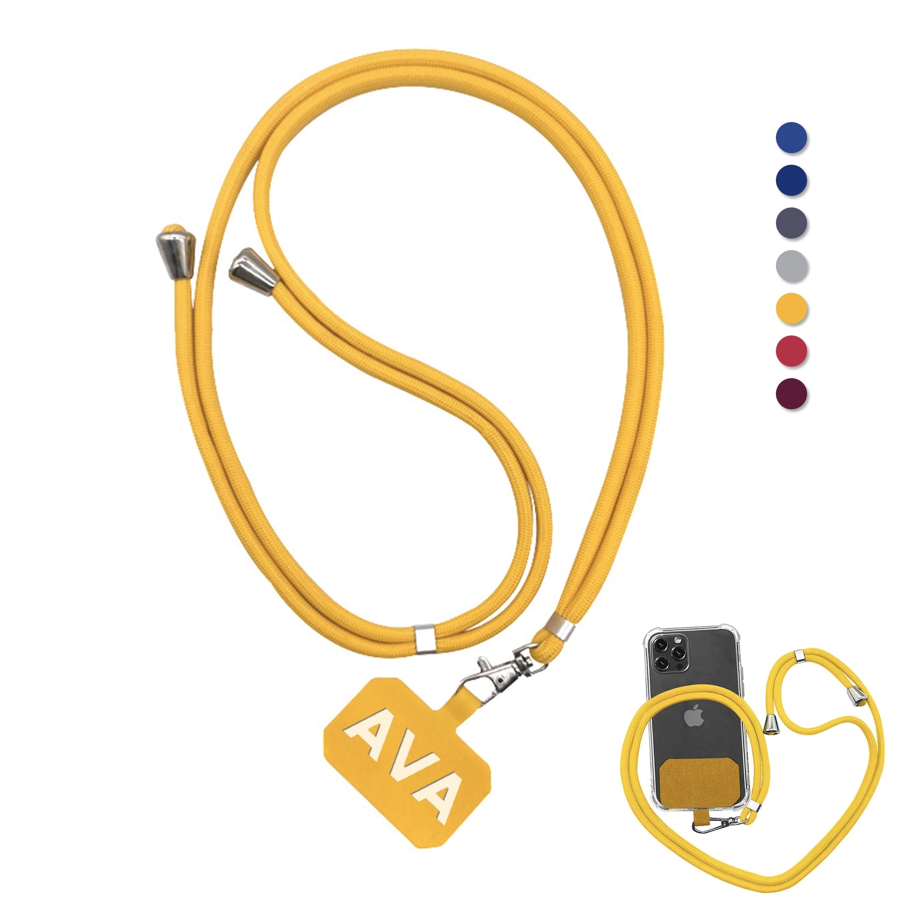 Mobile Phone Lanyard with Fixed Card 2
