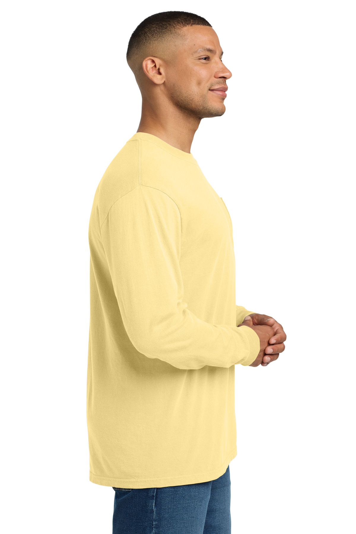 COMFORT COLORS Heavyweight Ring Spun Long Sleeve Pocket Tee. 4410 139