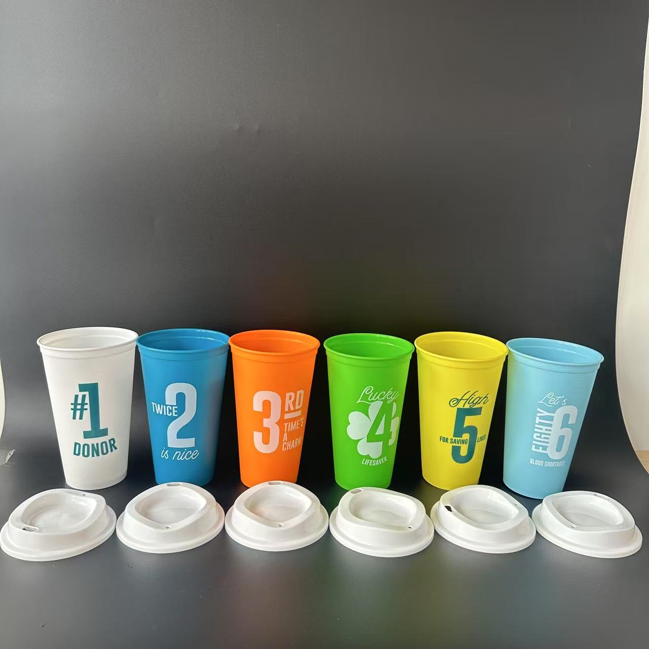 16 Oz PP Coffee Mug Frosted Supply Drinking Mugs 3