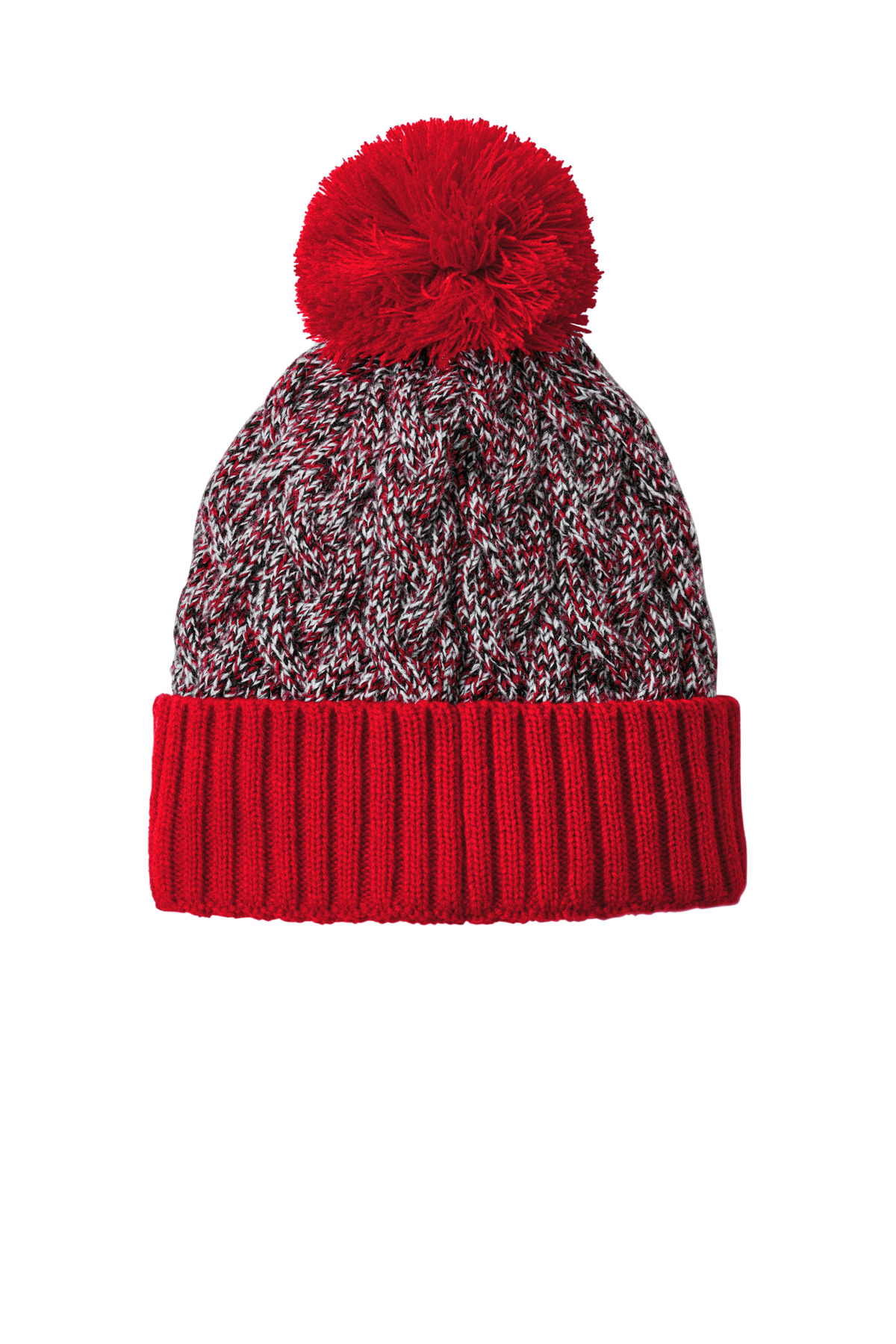 New Era Marled Knit Pom Beanie NE910 3