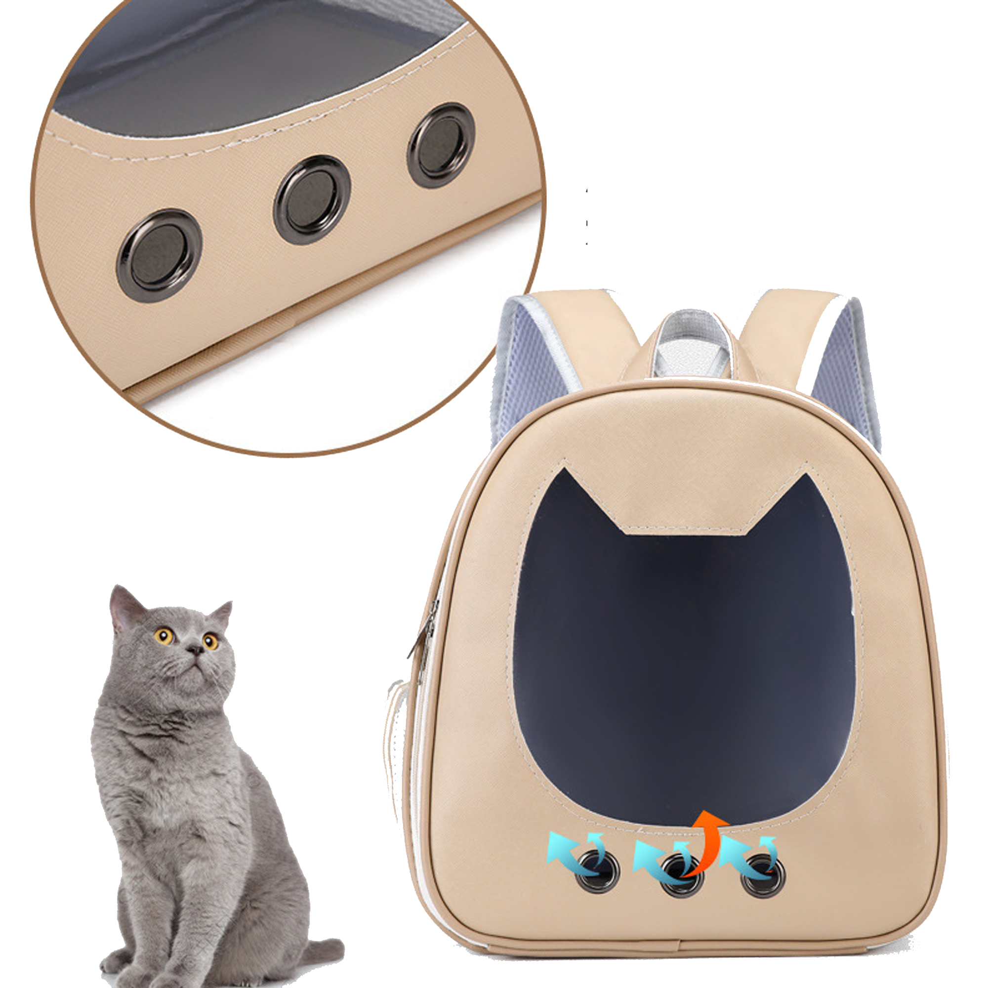 Cat Breathable  Carrier Backpack 1