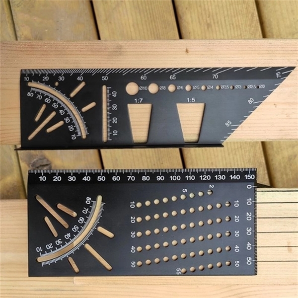 Aluminum Alloy Woodworking Square Size Measure Ruler