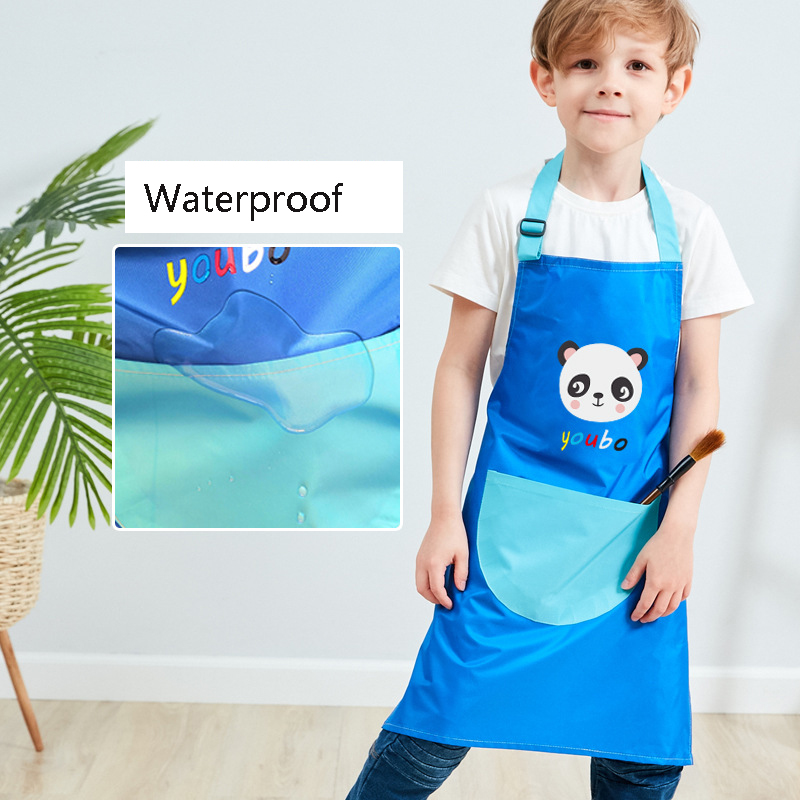 Waterproof High Quality Child Apron w/o Sleeves 7