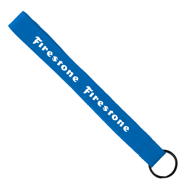 3/4" Sewn Polyester wrist Keychain with Metal Split-Ring 45