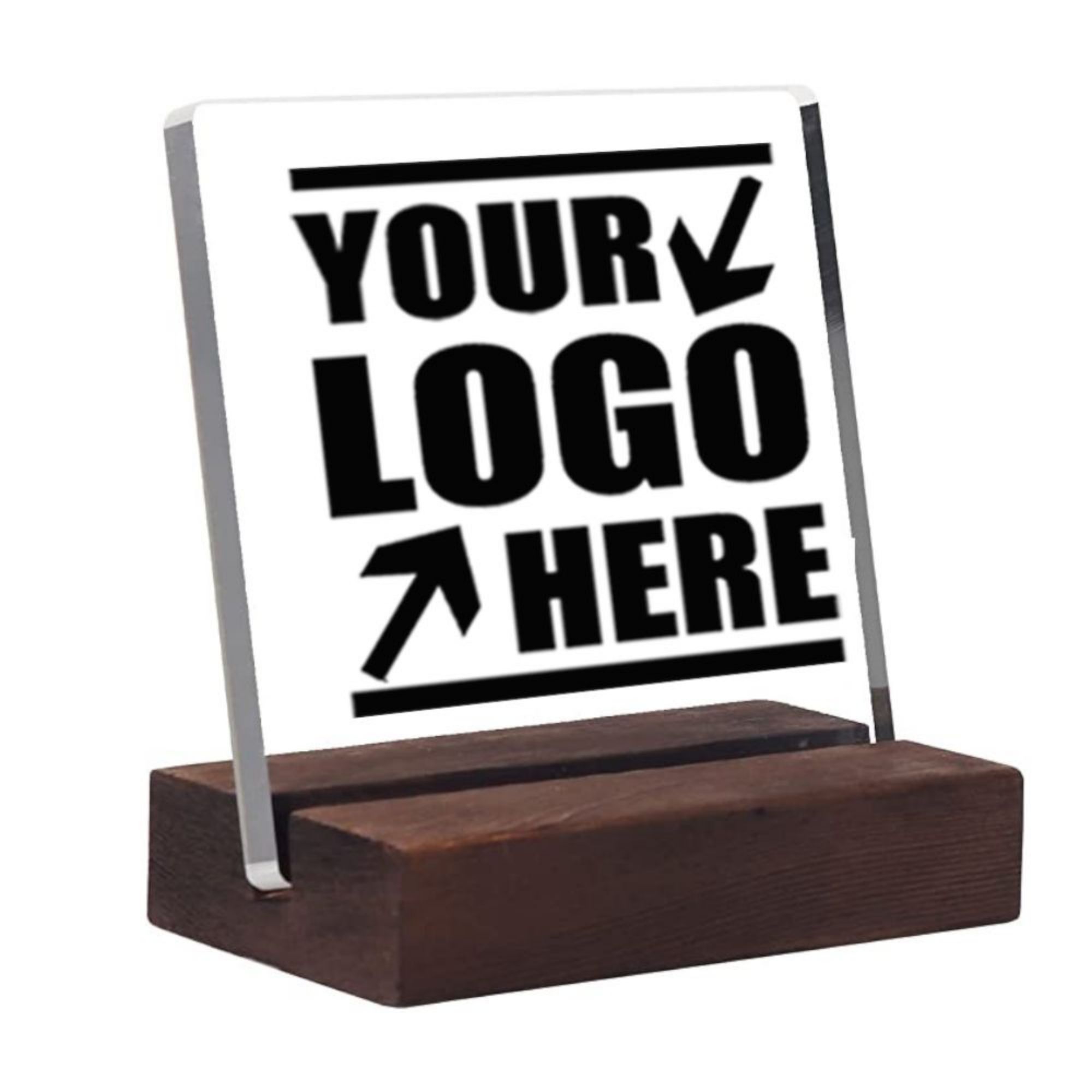 Customizable Clear Desk Decorative Sign For Home & Office 1