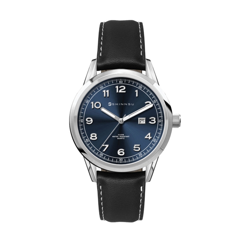 34MM SS, SILVER CASE,  3-HAND MVT, DTE