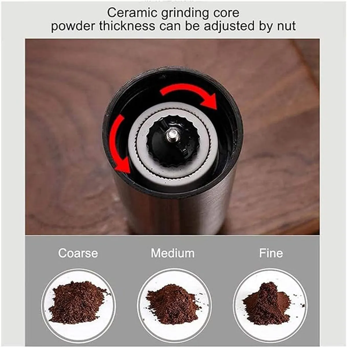 Manual Portable Adjustable Easy Clean Mill Coffee Grinders 5