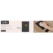 5.5" x 8.5" FSC® Recycled Mouse Pad Bound Notebook 48