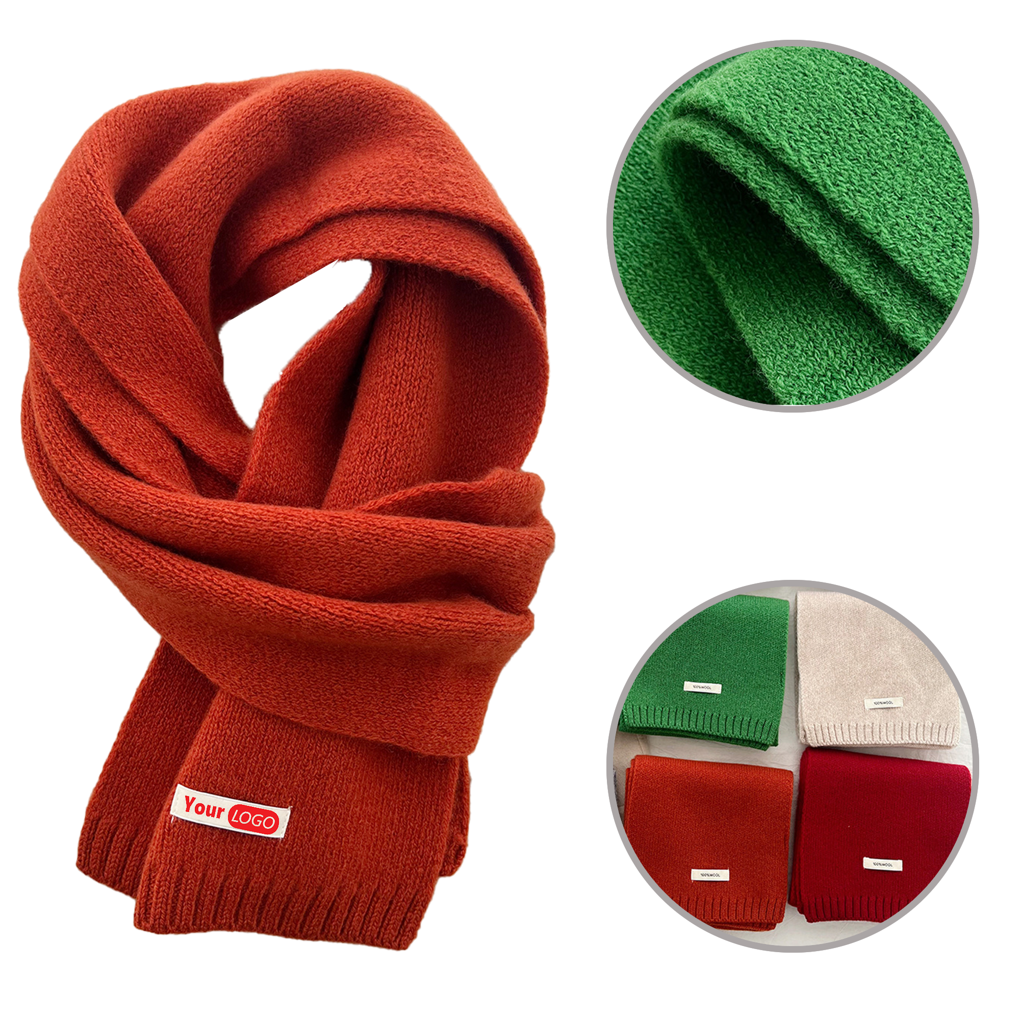 All-Season Wool Unisex Scarf 4