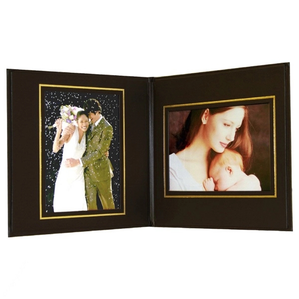 5" x 7" Superior Double Photo Certificate Frame Book Style 1