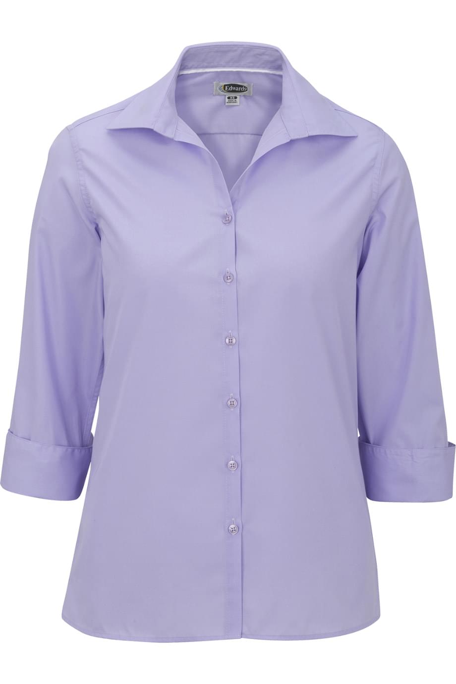 Lightweight Poplin Three Quarter Sleeve Ladies Shirt 14
