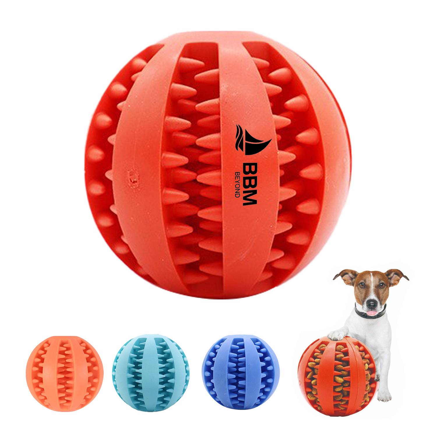 Nontoxic Bite Resistant Teething Balls Pet Toys 5