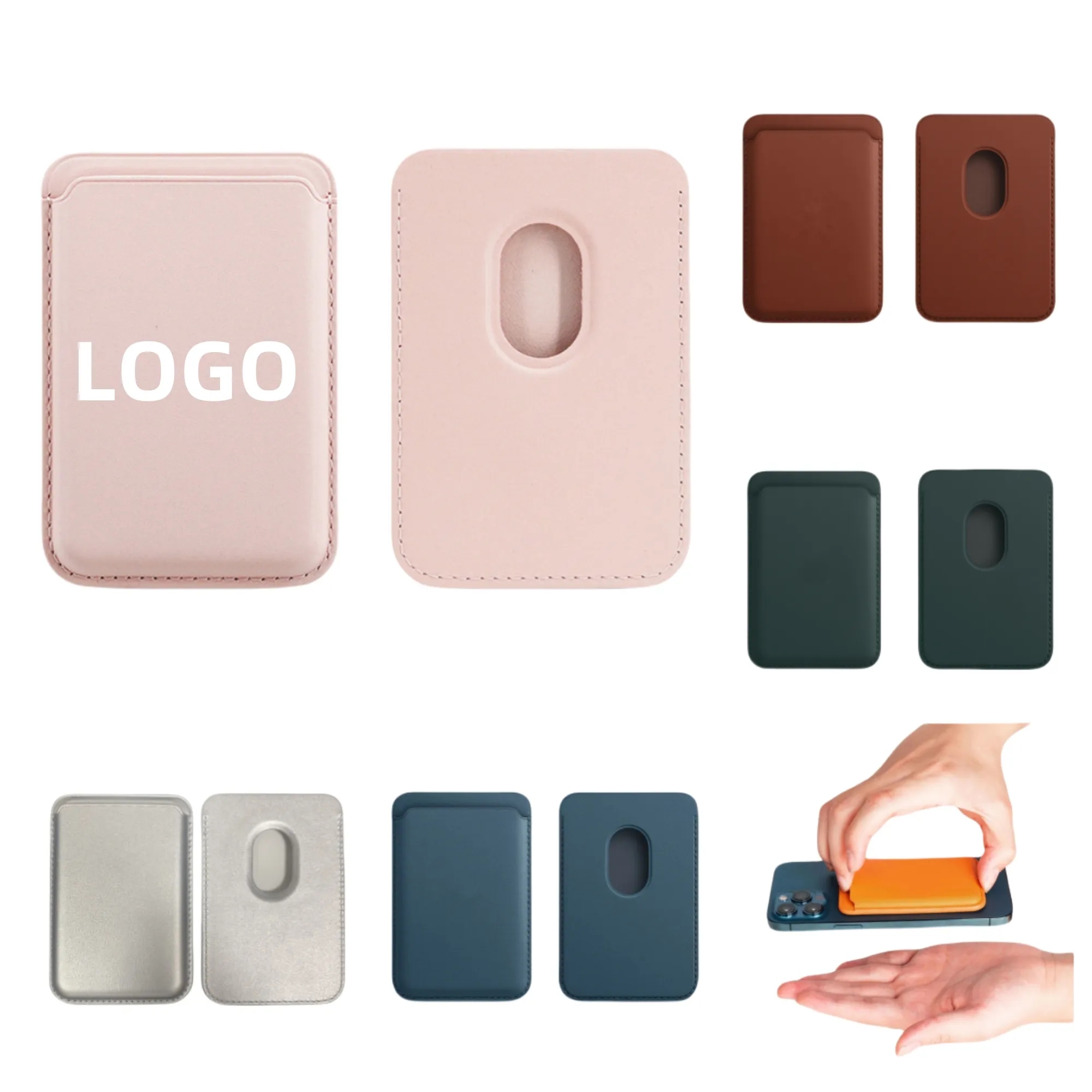 Magnetic PU Leather Card Holder 4
