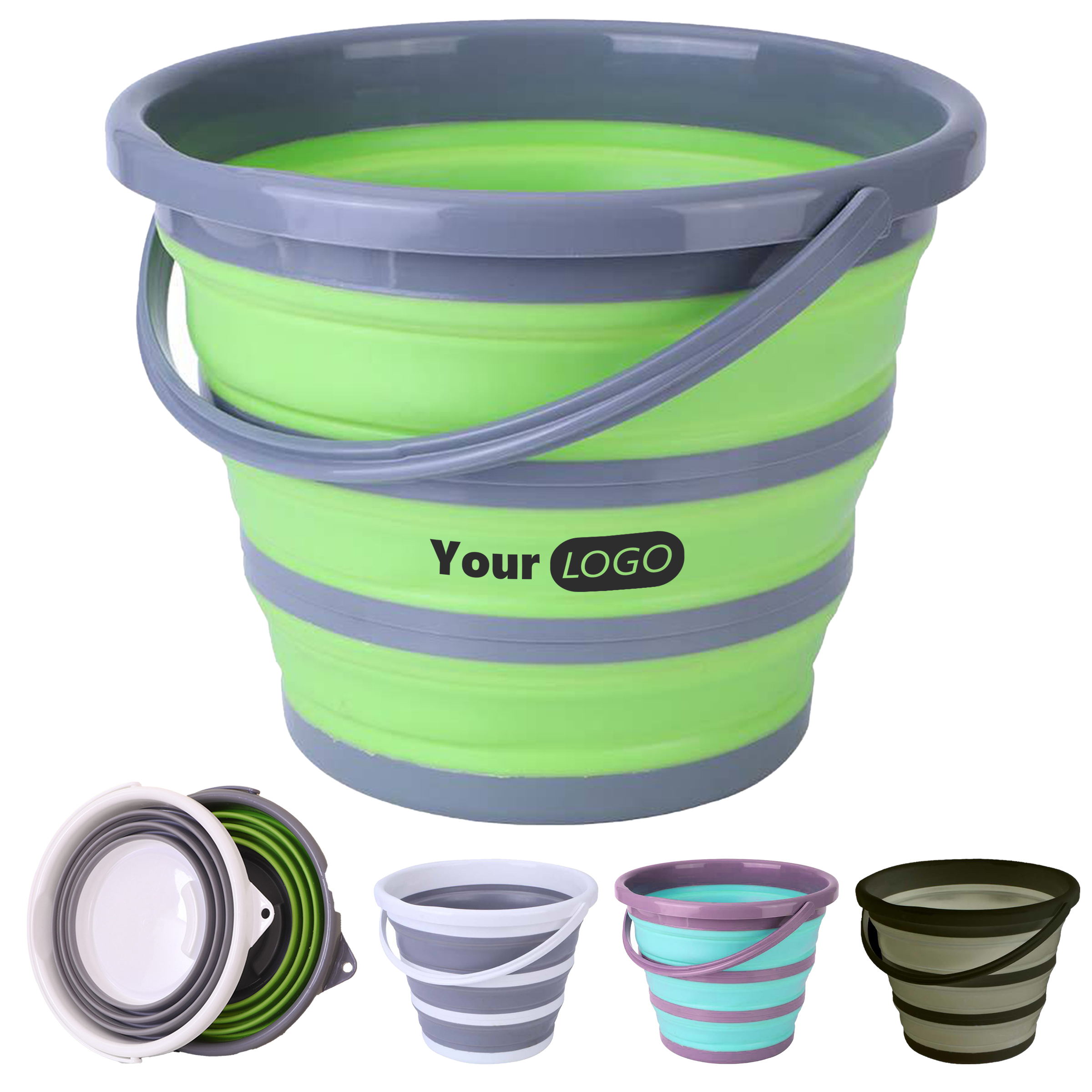 Plastic Outdoor Camping Folding Bucket 3