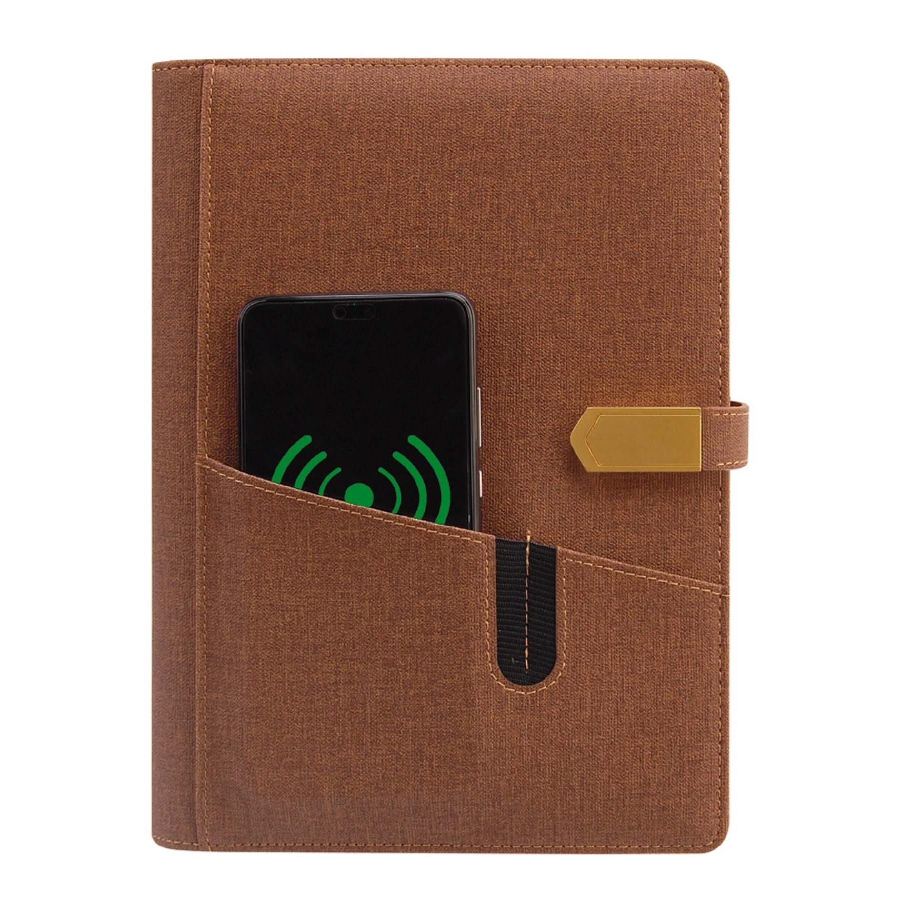 Multifunctional Wireless Charging Notebook with Power Bank & USB Drive 4
