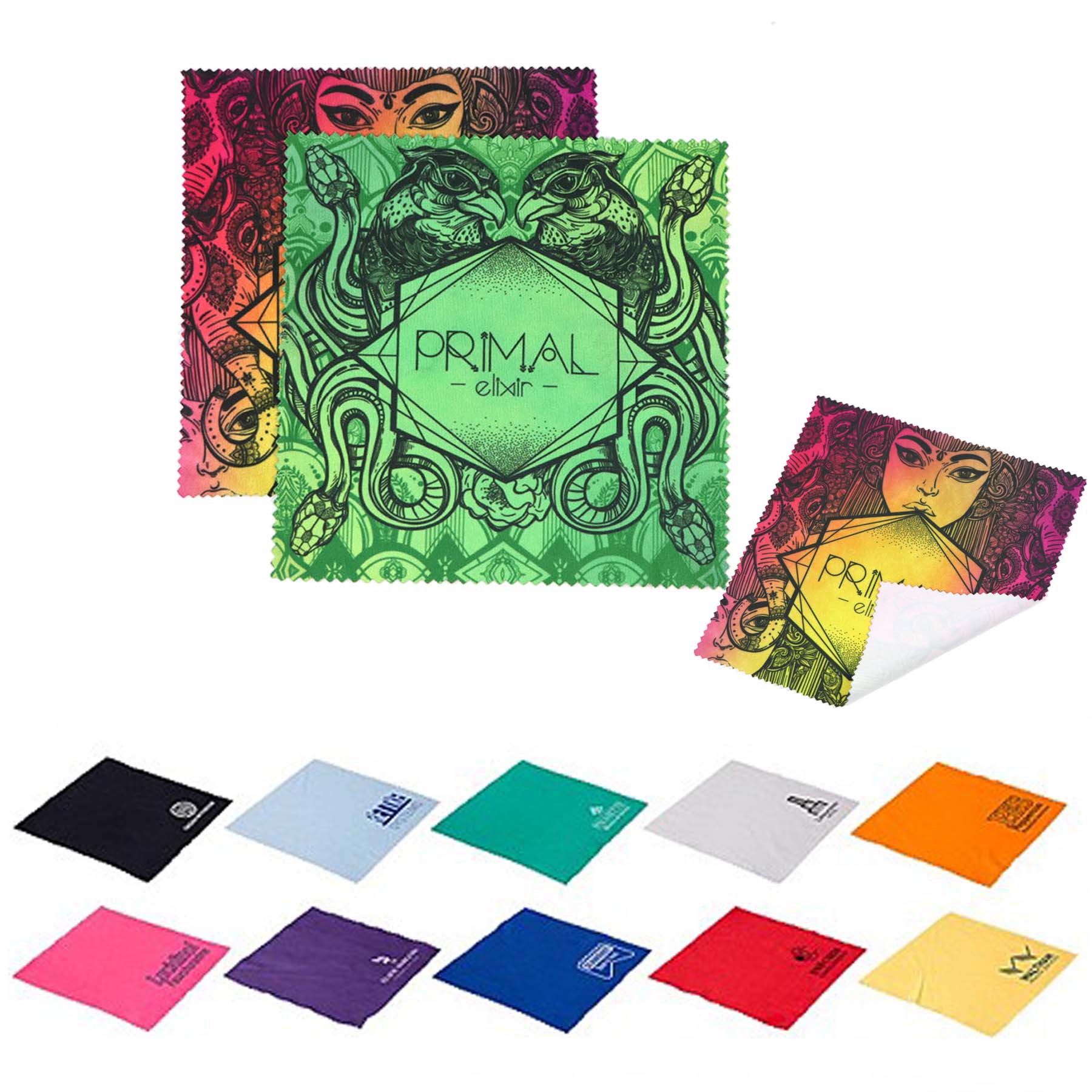 6"*6" Full Color Microfiber Cleaning Cloth 3