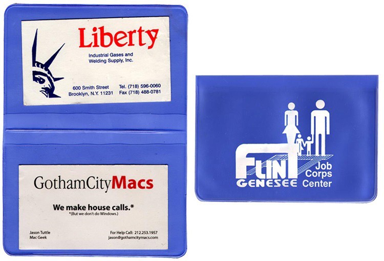 Translucent Card Case with 2 clear pockets 9