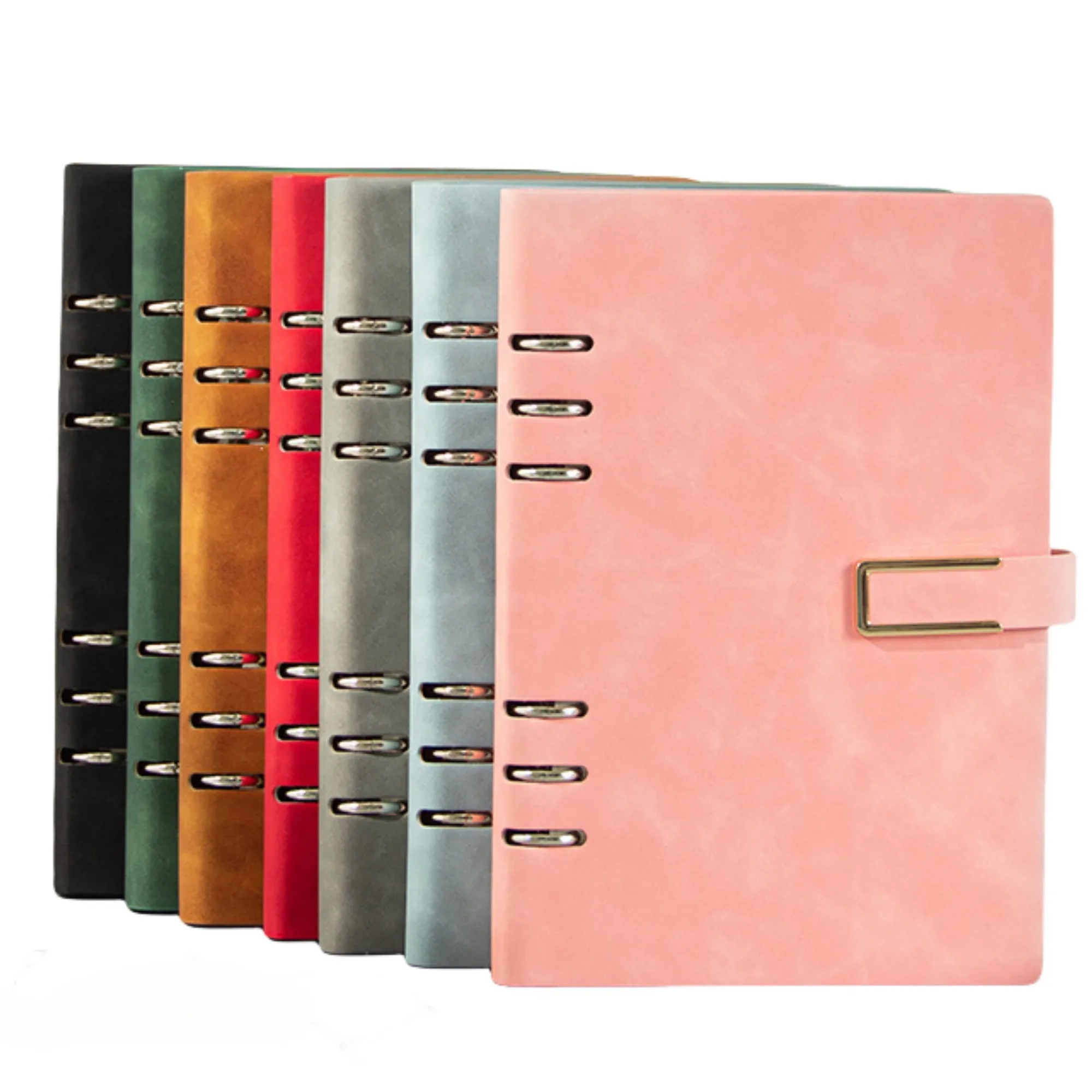 A5 PU Refillable Office Notebook with Magnetic Buckle 5