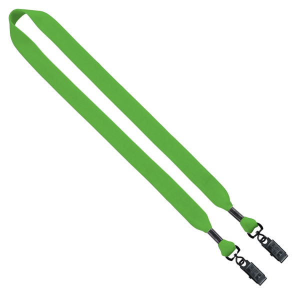 3/4" Cotton Double Bulldog Clip Lanyard 11
