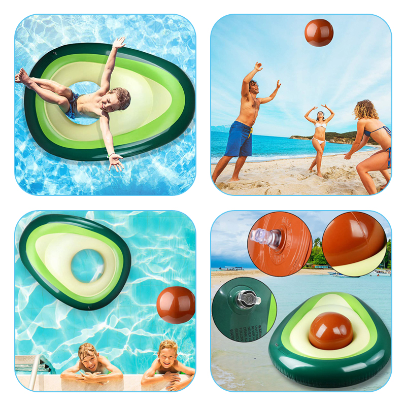 Inflatable avocado floating row 3