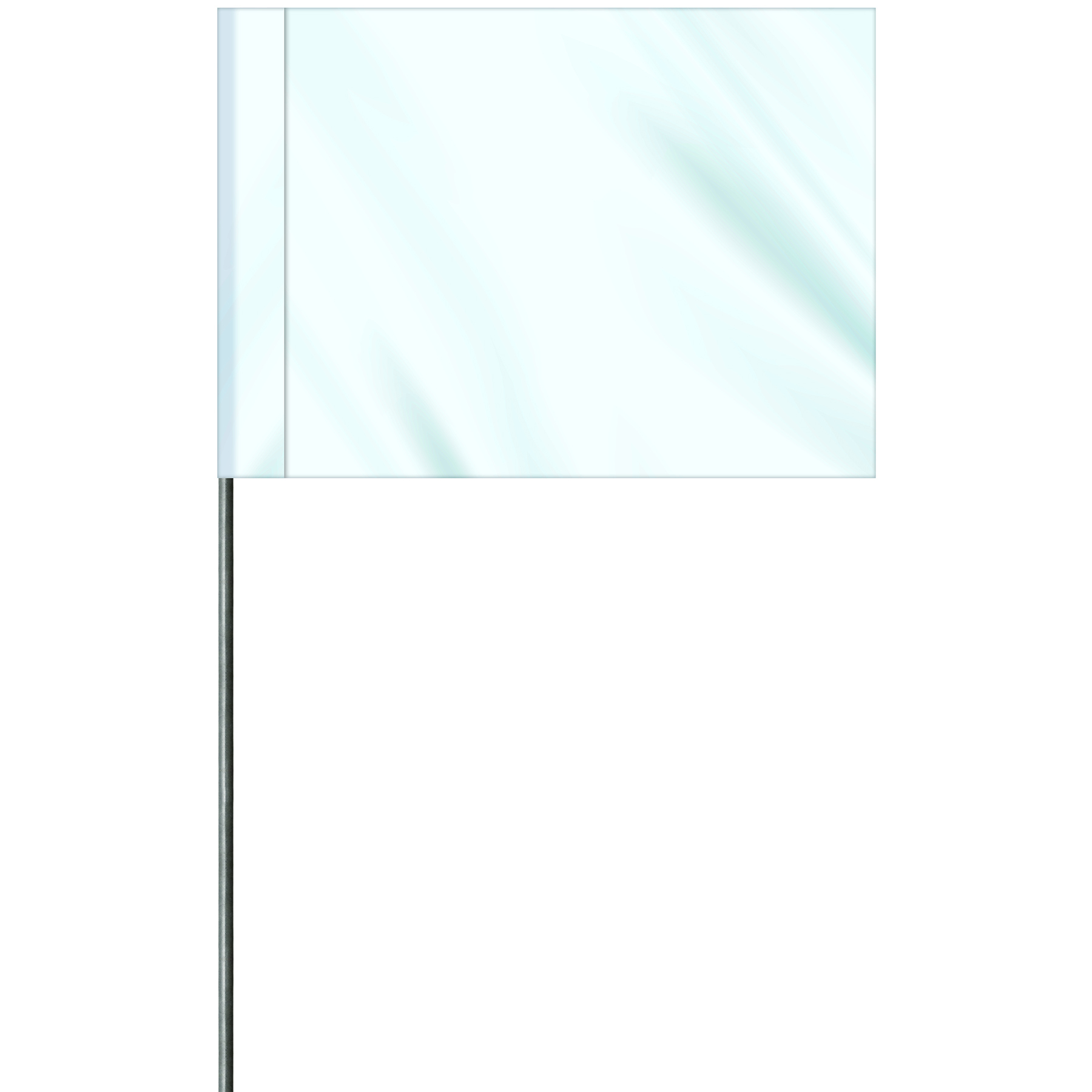 1-Color 2.5" x 3.5" Custom Vinyl Marking Flag with 11.5" Wire 20