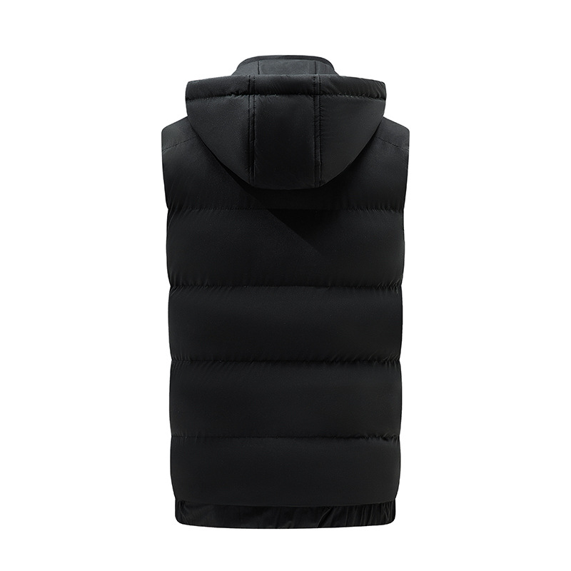 9 Areas Heated Vest Removable Hat w/Two Button Control 4