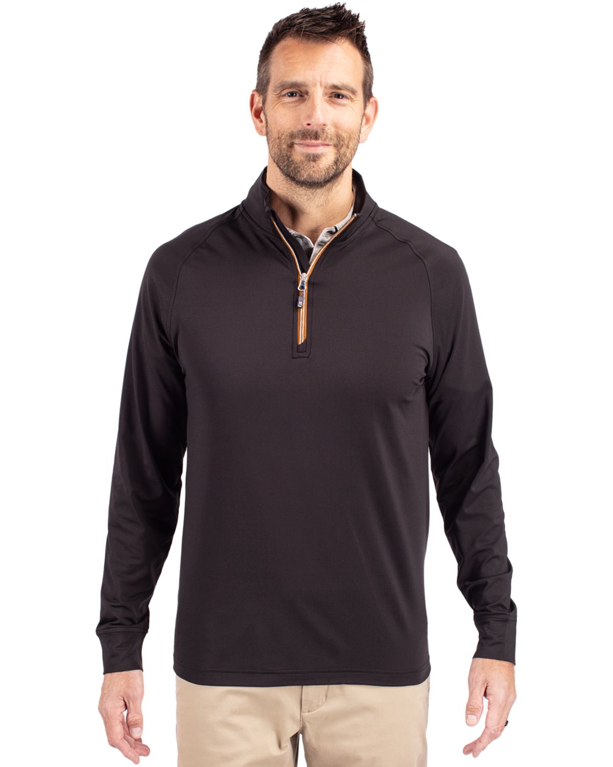 Cutter & Buck Adapt Recycled Soft Knit Stretch  Mens Quarter Zip Pullover 199