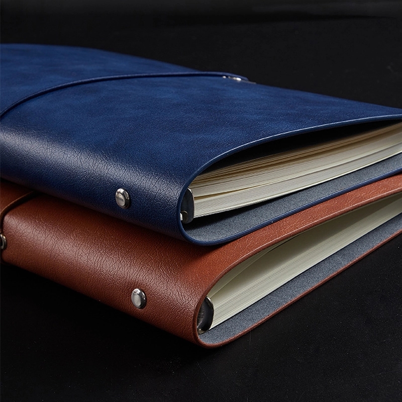 PU Leather A5 Business Travel Journal Binder Notebook 19