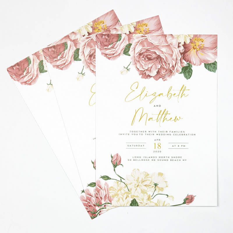 Custom Full Color 5 X 7 Inch Invitation Cards 85