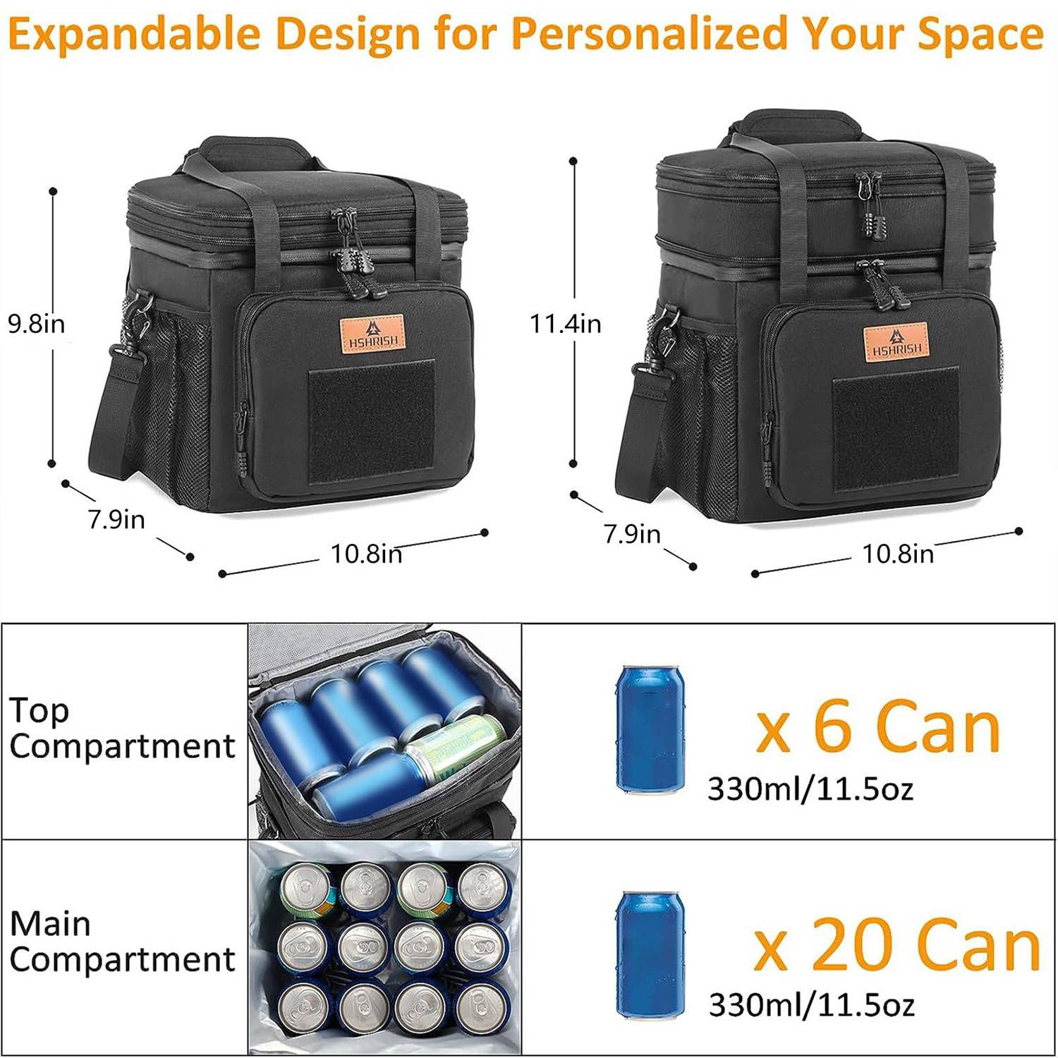 15L Oxford Portable Lunch Cooler Bag for Office Picnic 4