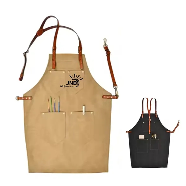 Stylish Premium Chef Denim Apron with Cross-Back Straps
