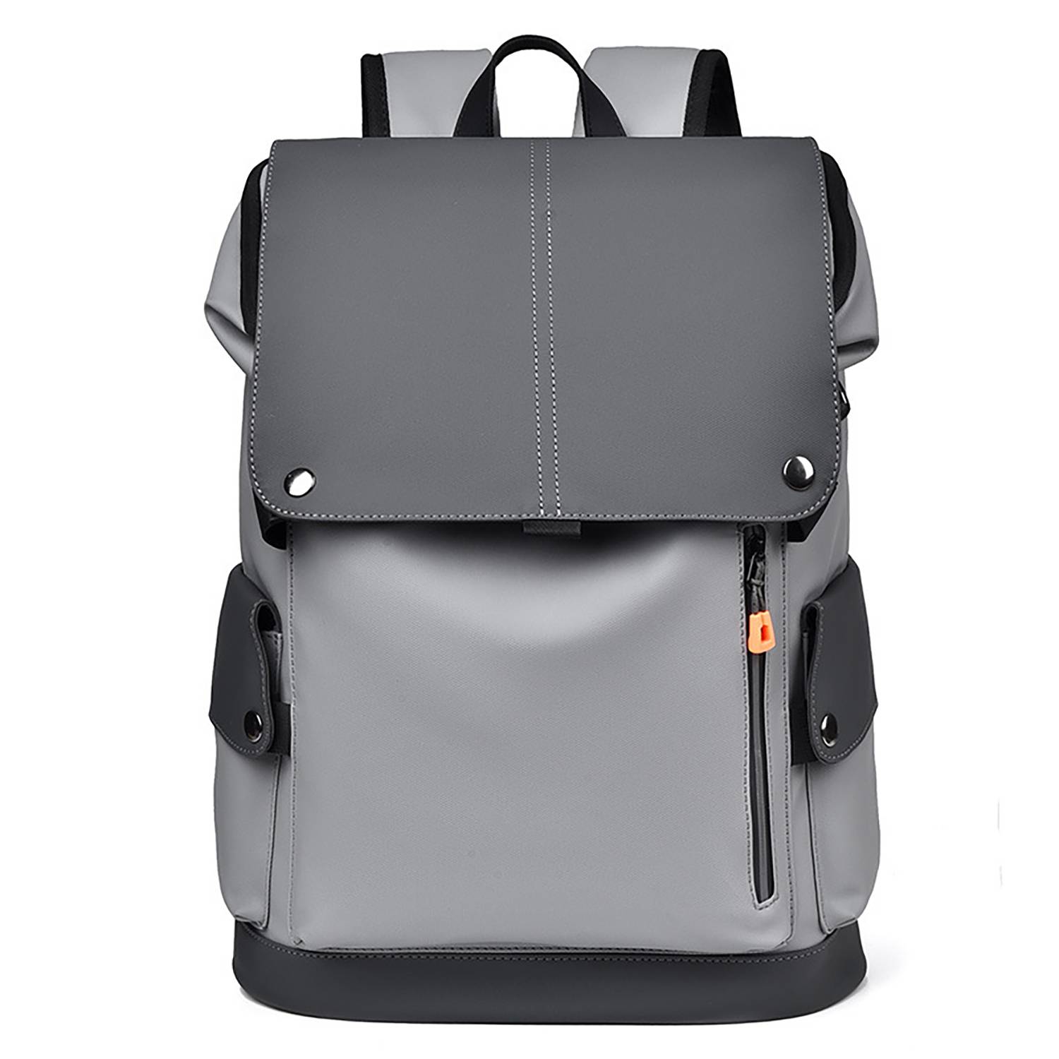 PU Leather Waterproof Business Backpack w/ USB Port 5