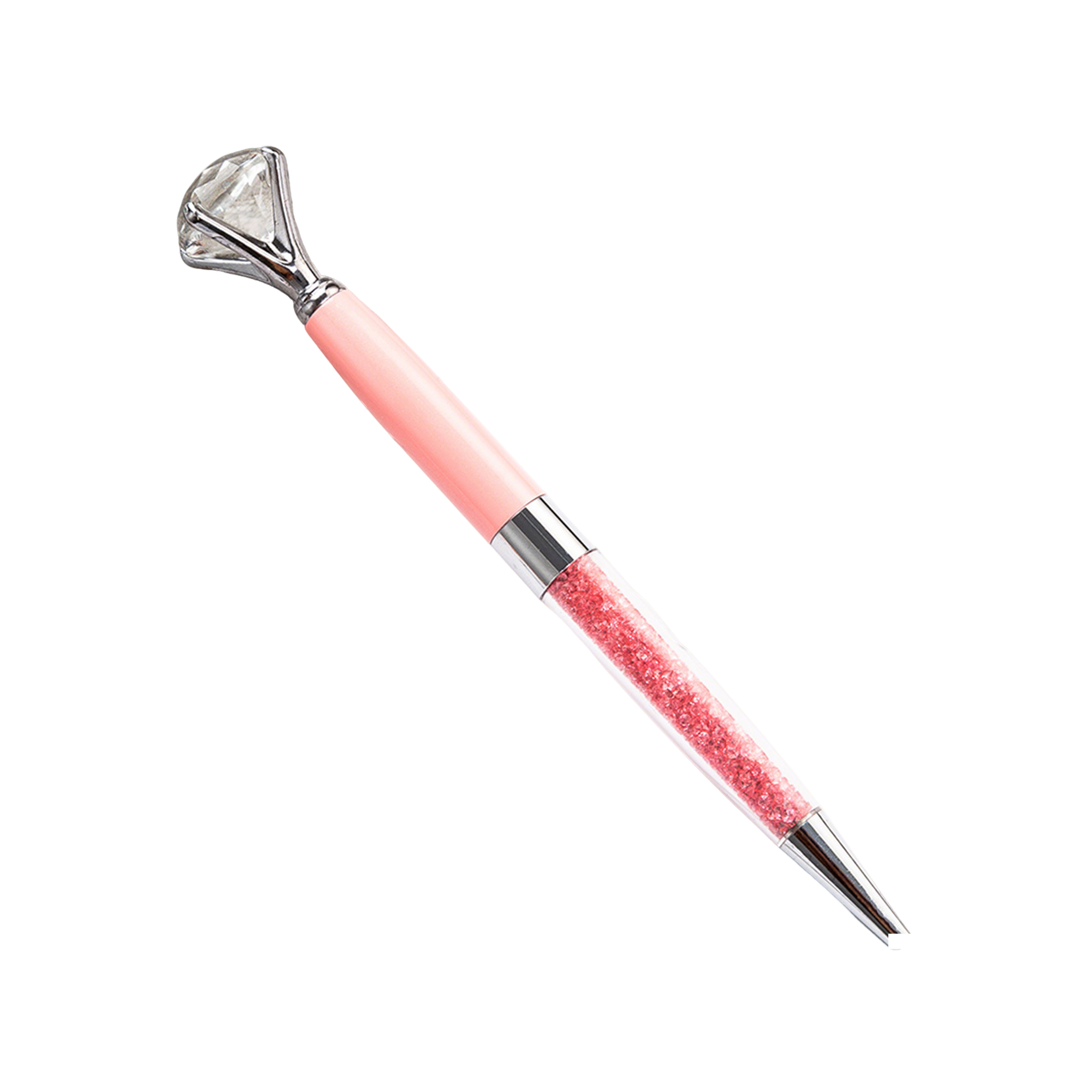 Crystal Crown Ballpoint Pen Twist Action Metal Barrel 17