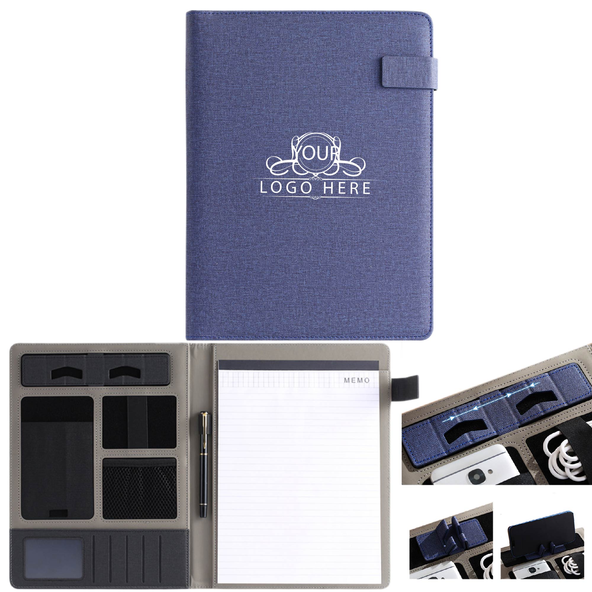Mini A4 Leather Paper Portfolio Folder 2