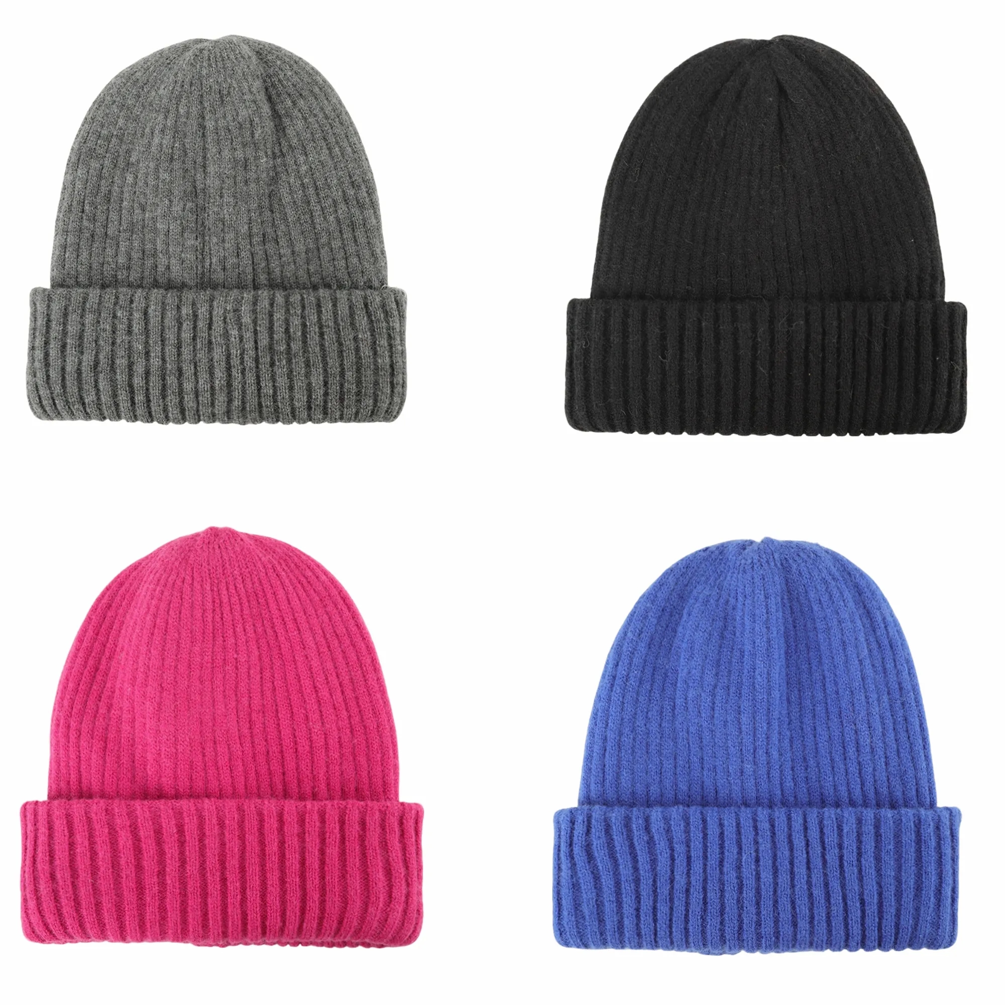 Rabbit Hair Knitted Winter Beanie 5
