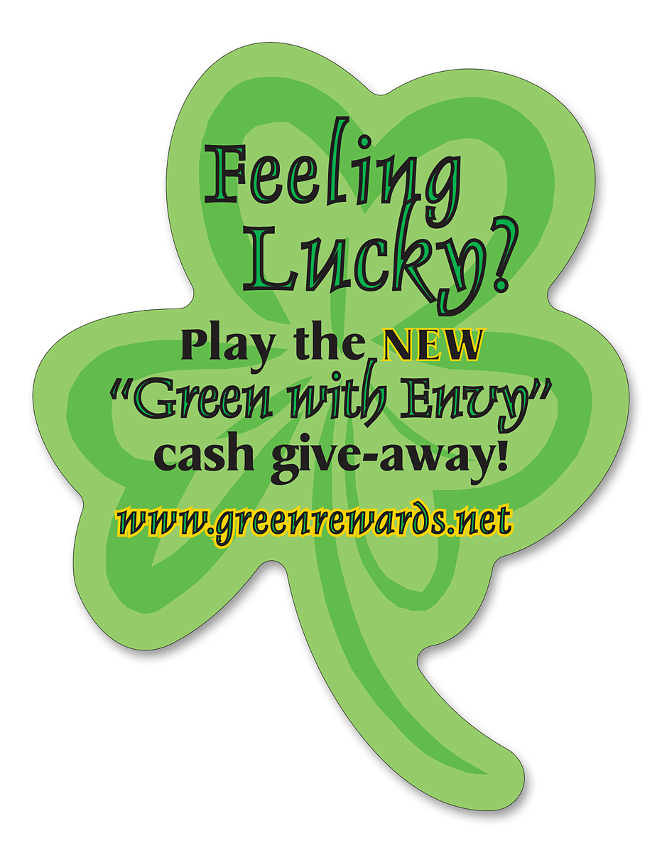 Magnet - Clover / Shamrock Shape (2.5x3) 40 Mil Outdoor Safe 2