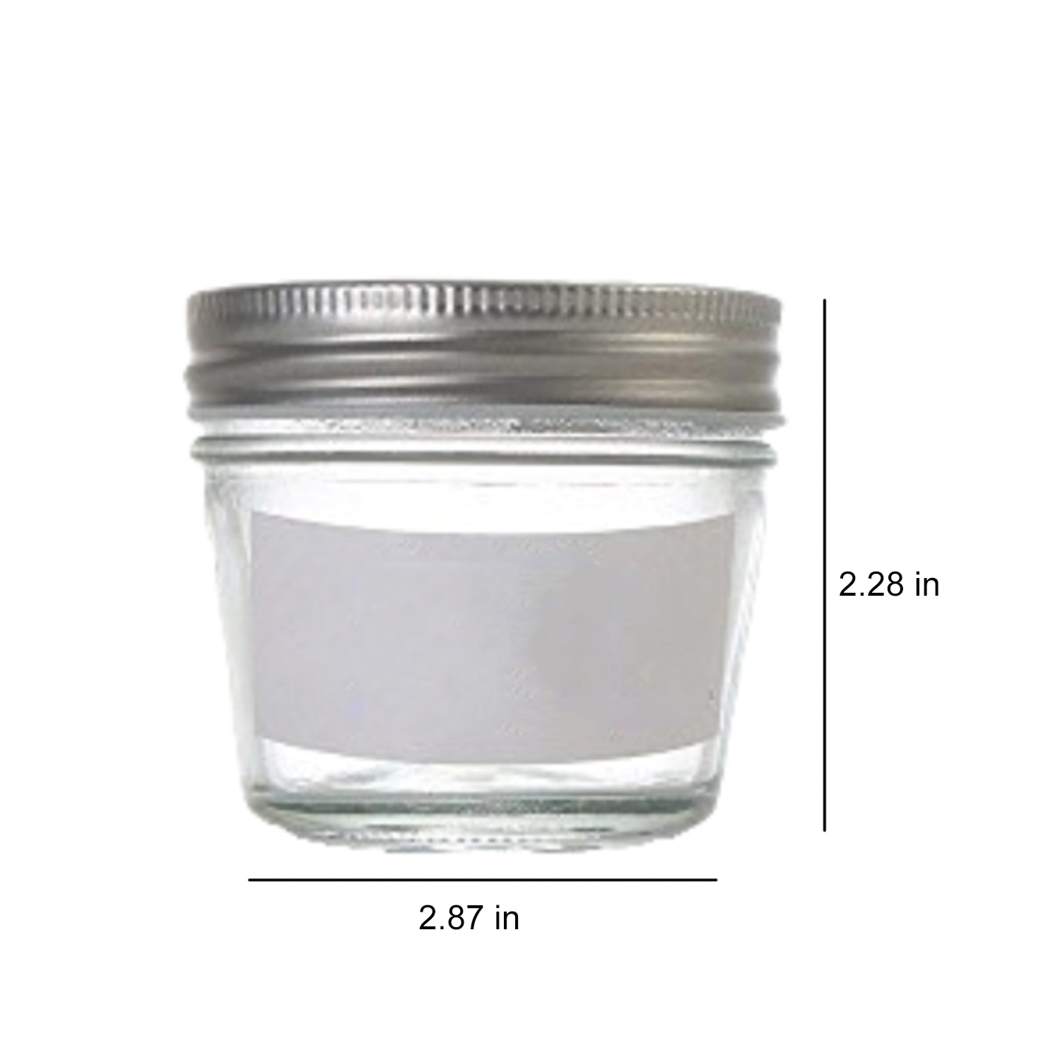 3oz Glass Mason Jar w/ Airtight Lid 4