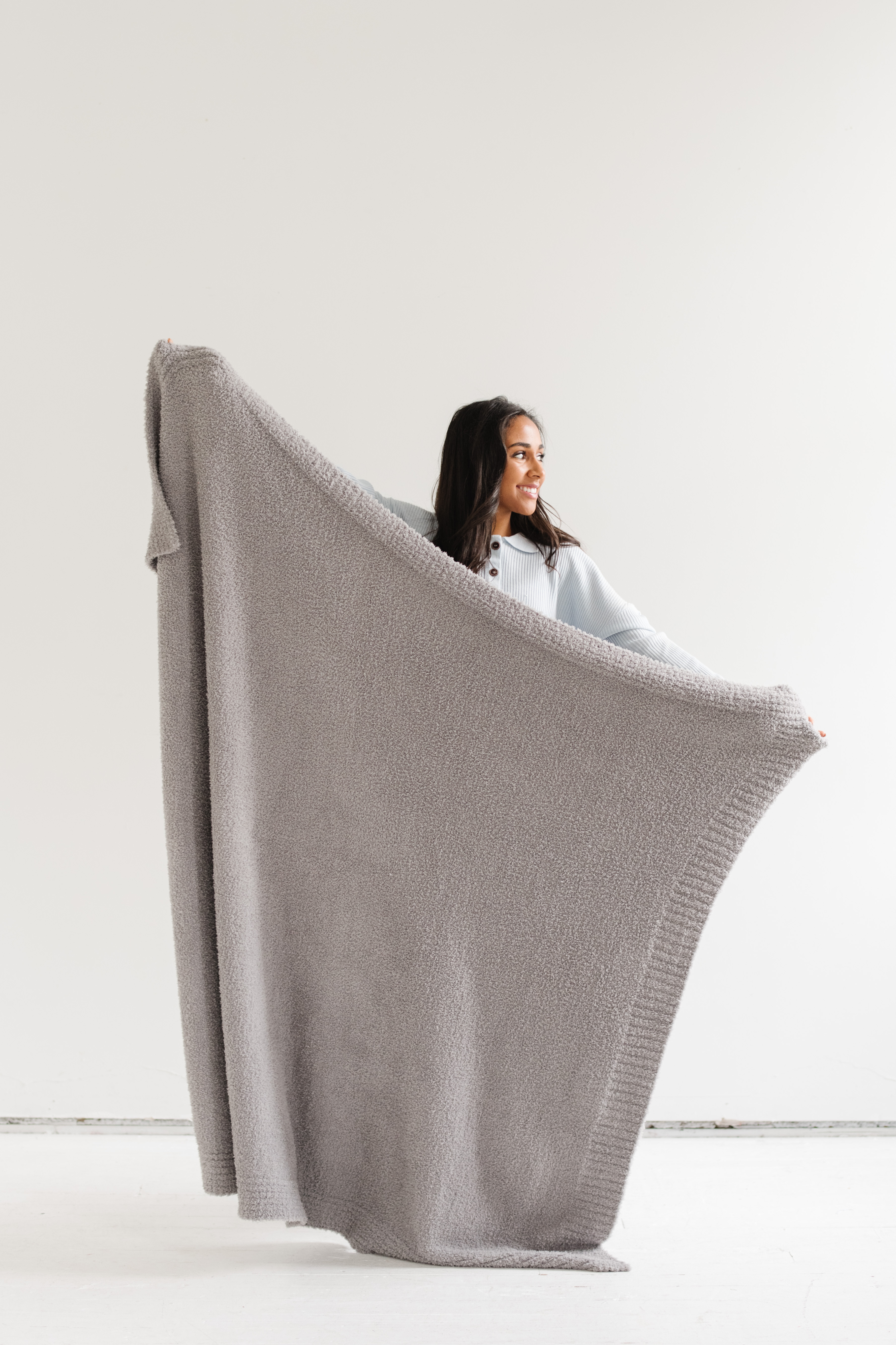 Bamboni Gray-Throw Luxury Blanket (50x60) 1