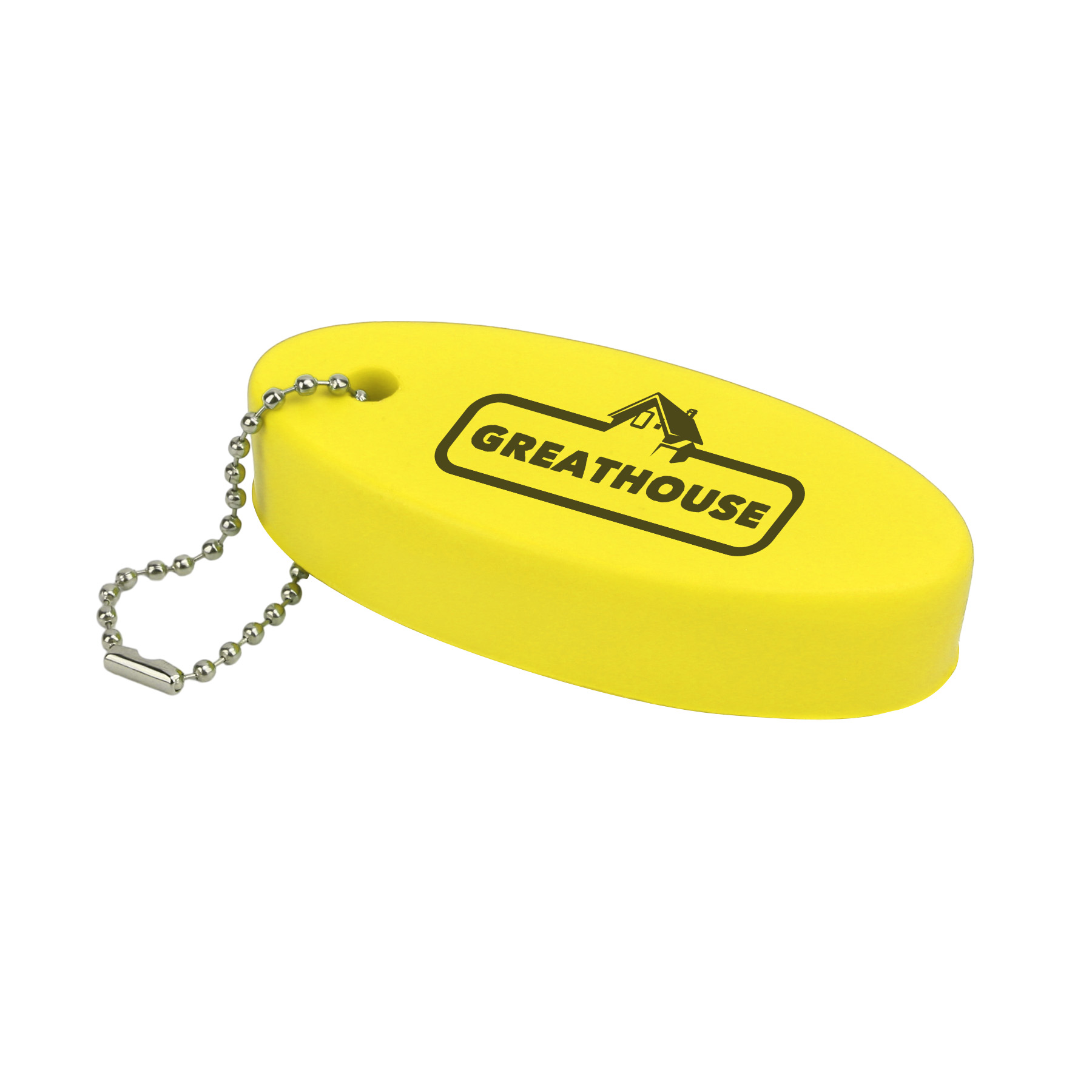 Oval PU Floater Key Tag 3