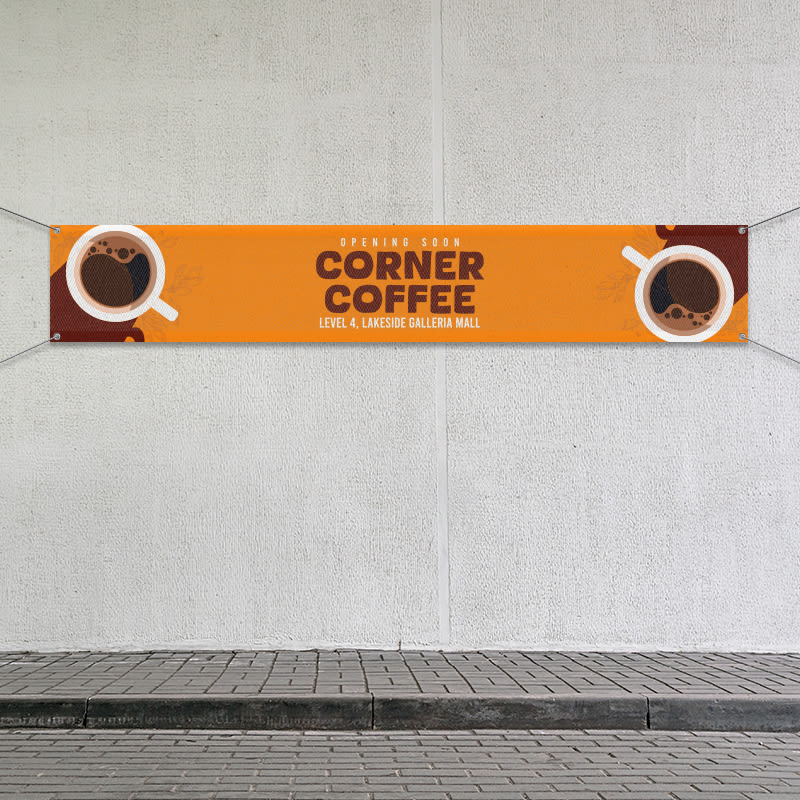 Custom 2' X 12' Mesh Banners 7