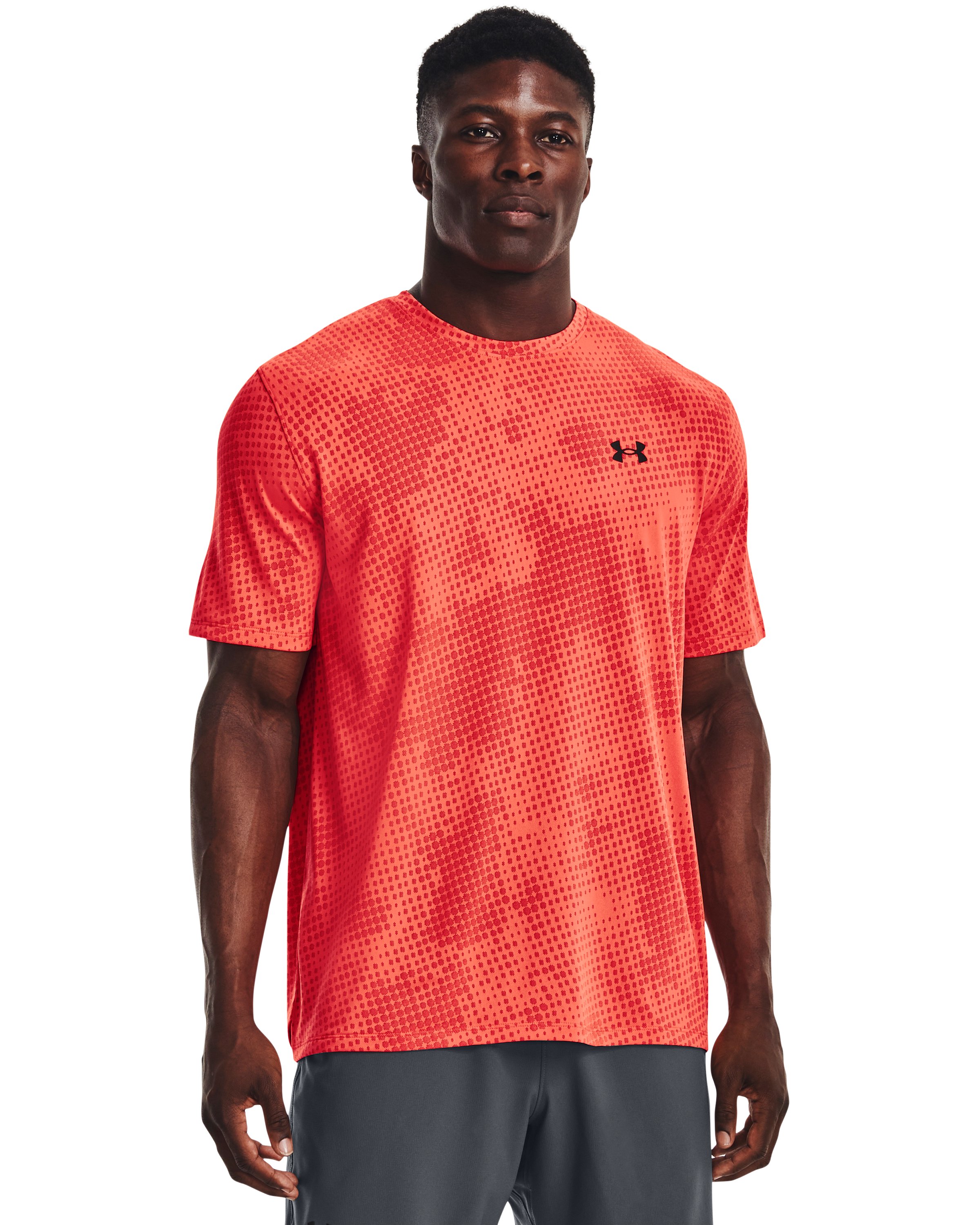 UA Vent Jacquard Men's Training Short Sleeve 1