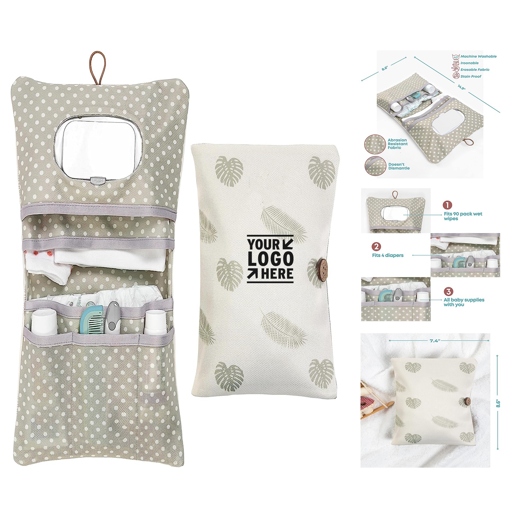 Travel Gear Portable Stroller Mini Diaper Bag Pouches 3