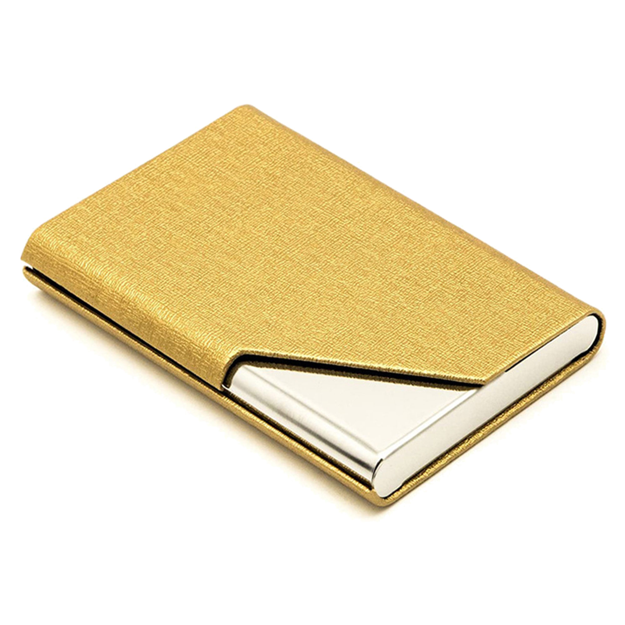 Stainless Steel PU Leather Business Card Holder 9