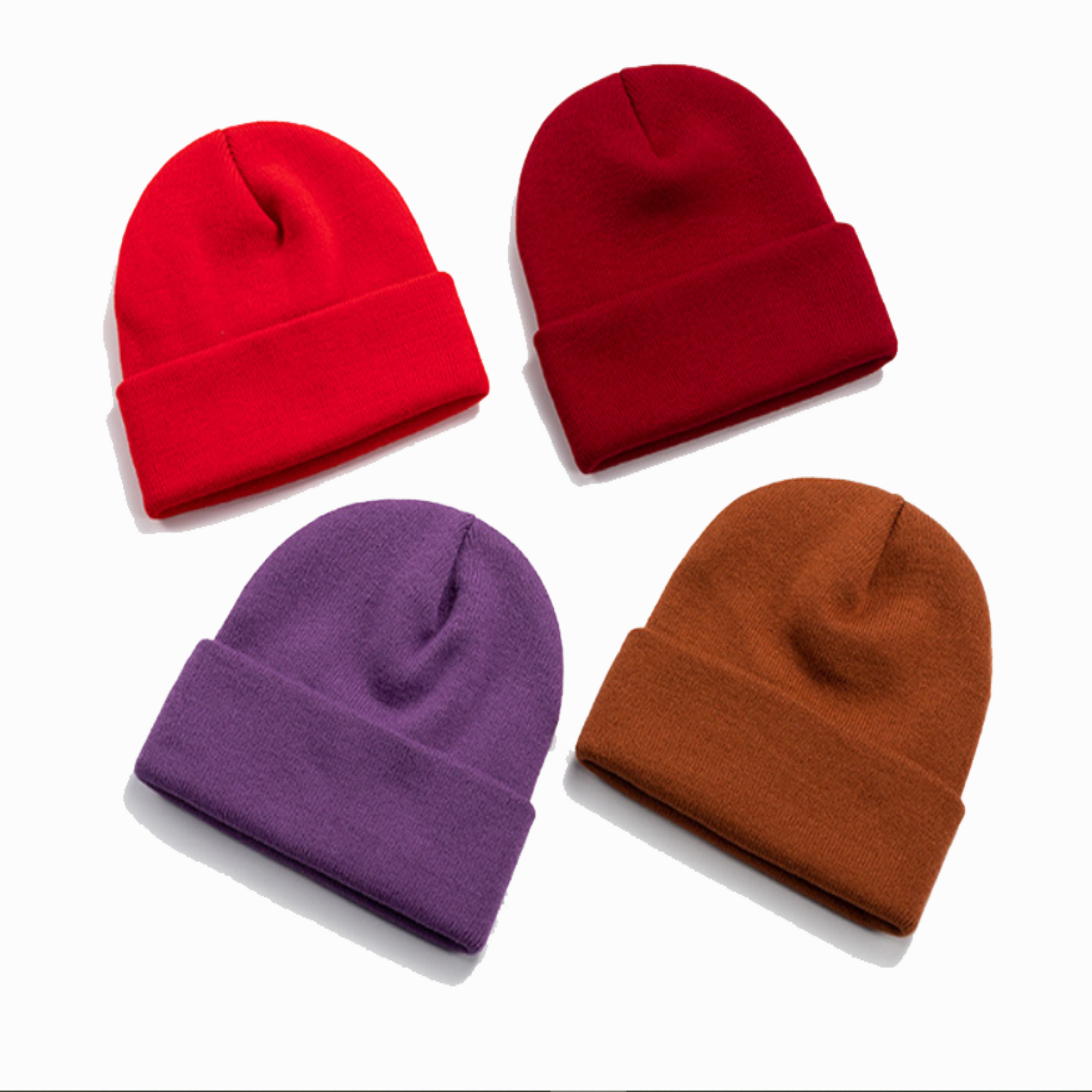 Full Color Pom Knitted Hat 3
